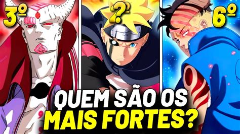 OS 10 PERSONAGENS MAIS FORTES DE BORUTO YouTube