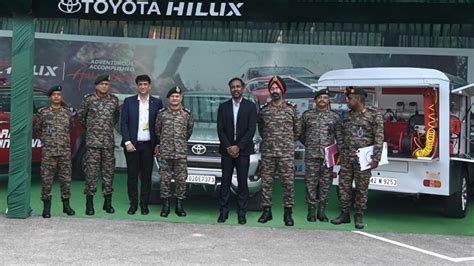 Toyota Showcases Special Purpose Hilux Pickup Trucks For Indian Army