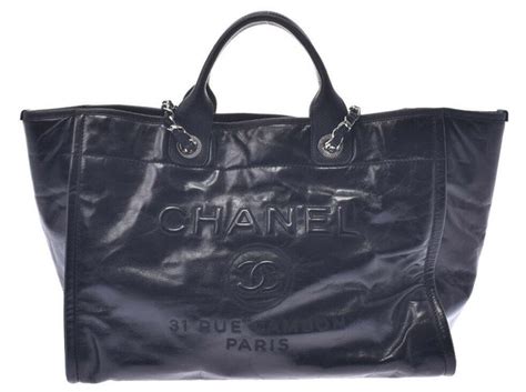 Chanel Shopping Black Pony Style Calfskin Ref 250929 Joli Closet