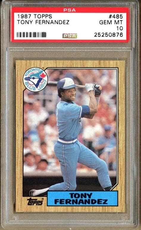 Auction Prices Realized Baseball Cards 1987 Topps Tony Fernandez