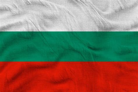 Bandera Nacional De Bulgaria Fondo Con La Bandera De Bulgaria Foto