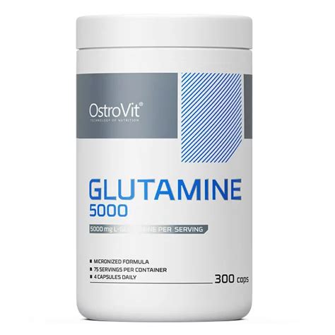 OstroVit Glutamin 5000 mg 300 Kapsül Porsiyon Başına 5000mg L glutamin