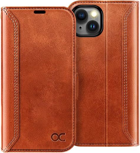 Ocase Compatible With Iphone 15 Wallet Case Pu Leather Flip Folio Case With Card