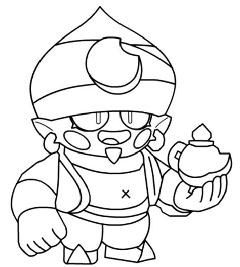 Coloriage Brawl Stars Corbac