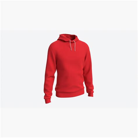 Hoodie For Men Mockup 01 Red 3D model - Download Suits on 3DModels.org