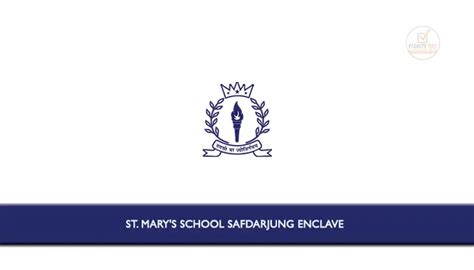 St Marys School Safdarjung Enclave Invited Applications From Eligible