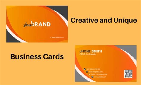 Design Creative Unique Business Cards Within Hours By Sufyan00000 Fiverr