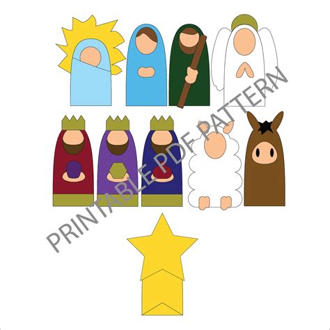 Nativity Scene Printables Patterns