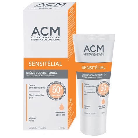 Crema Coloranta Pentru Protectie Solara ACM Sensitelial SPF 50 40 Ml