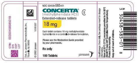 Concerta FDA Prescribing Information Side Effects And Uses