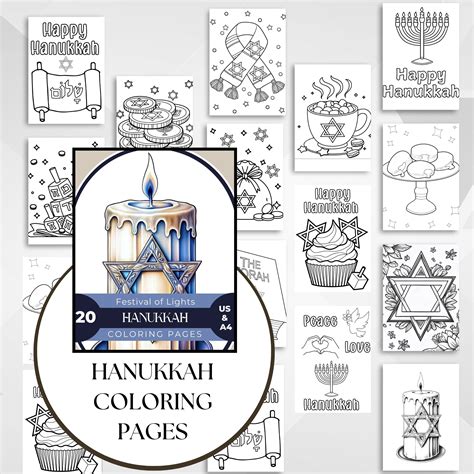 hanukkah coloring pages 7