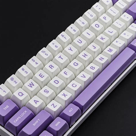 127 KEYS SA PROFILE Purple White keycaps | joorkey