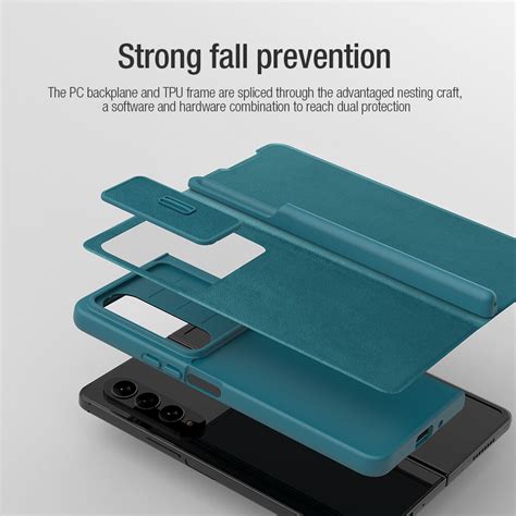 Nillkin Qin Pro Leather Case For Samsung Galaxy Z Fold4 Fold 4 5g At