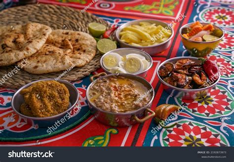 Arabic Cuisine Egyptian Breakfast Beans Middle Stock Photo 2192873973 ...