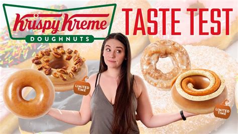 Krispy Kreme Fall Doughnuts Taste Test Youtube