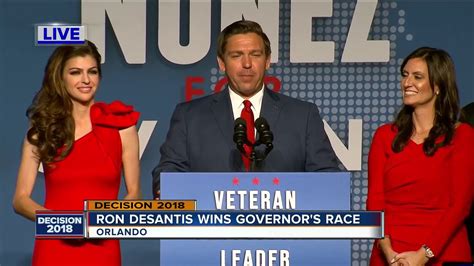 Ron Desantis Wins Florida Governors Race Youtube