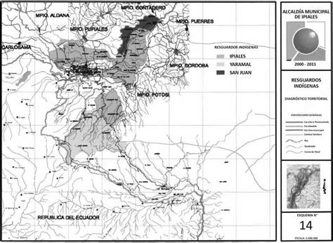 Área urbana de Ipiales Vs Resguardos Fuente Alcaldía municipal de