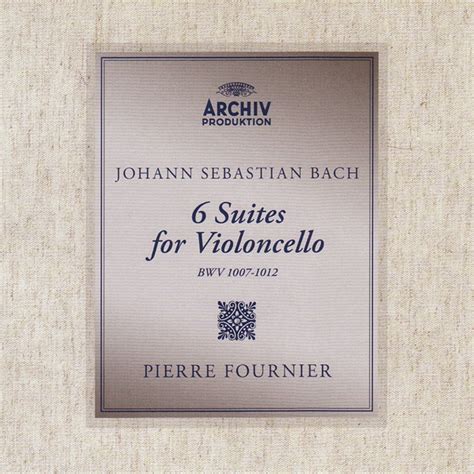 Bach Pierre Fournier Vinyl Lp Records Cd Found On Cdandlp