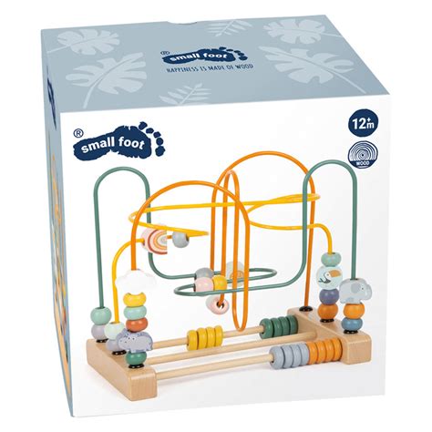 Small Foot Houten Motoriekspiraal Safari Met Kralen Thimble Toys