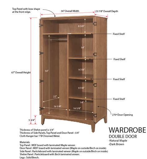 Wadsworth Wood 2 Door Wardrobe Dark Bamboo TAF Furniture