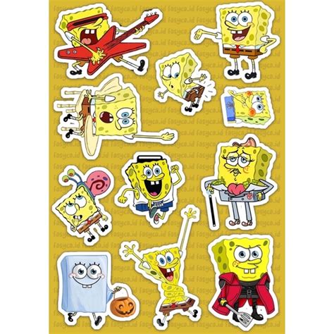 Jual Spongebob Squarepants Sticker Pack By Fasyca Sticker Spongebob Sticker Patrick