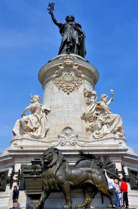 Marianne Statue at Place de la République in Paris, France - Encircle ...