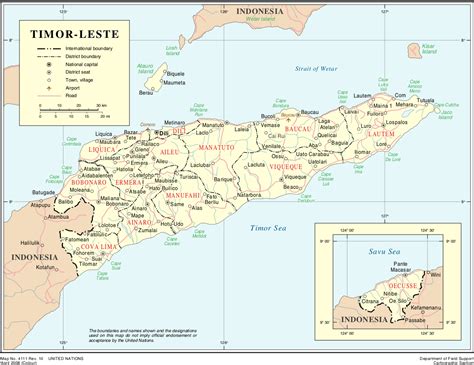 Map Of East Timor Political Map Worldofmaps Net Online Maps And