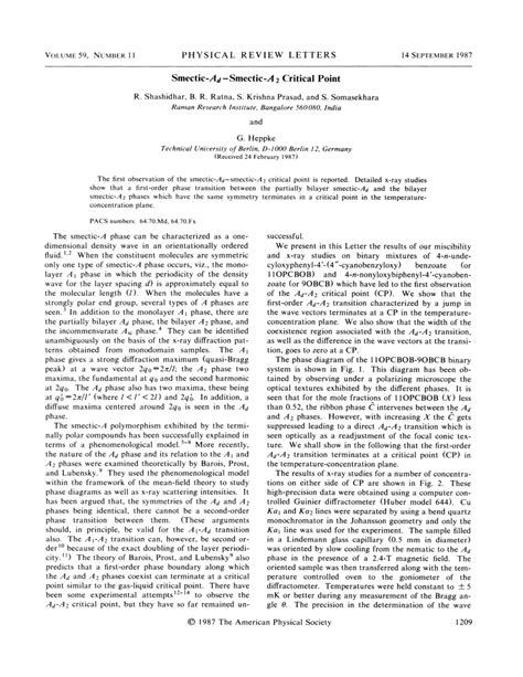 smectic   smectic   critical point
