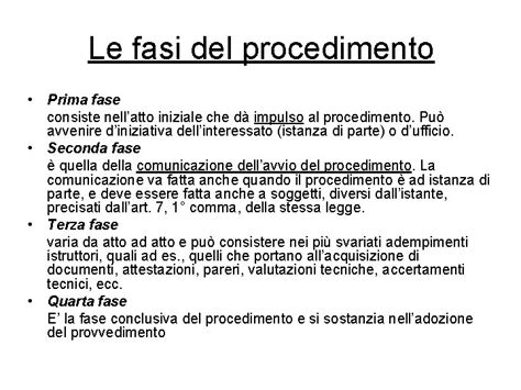 Lattivita Della P A E Il Procedimento Amministrativo