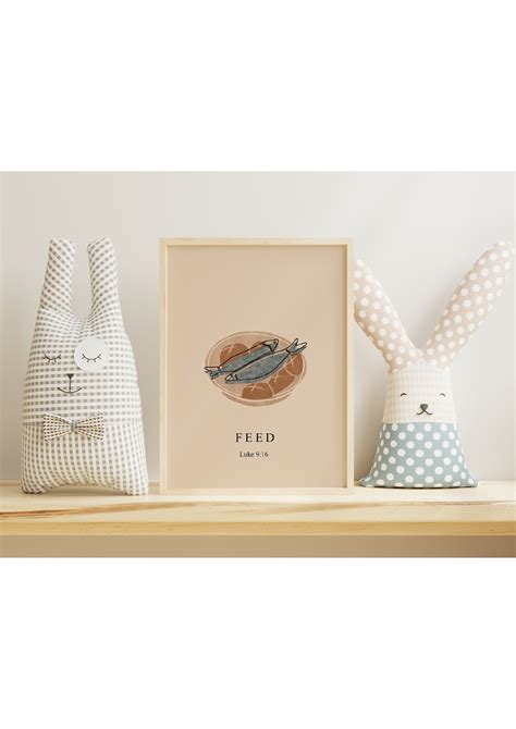 Five Loaves and Two Fish Digital Print Minimalist Christian - Etsy