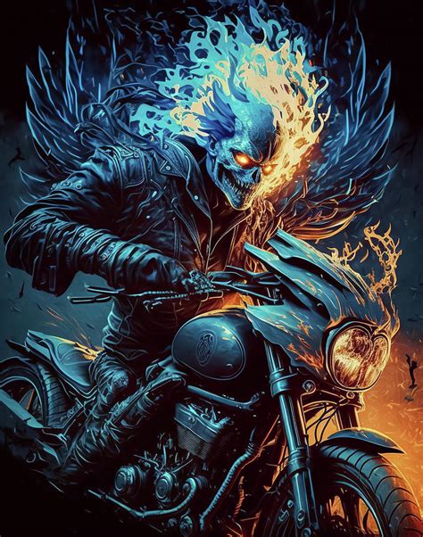 Ghost Rider Digital Art By Creationistlife Fine Art America