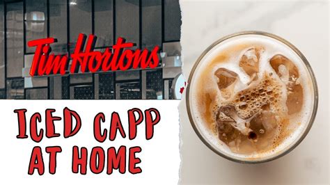 Make Tim Hortons Iced Cappuccino At Home Quick Easy French Vanilla