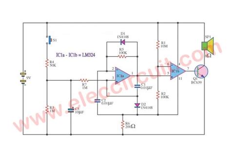 Make Police Siren Circuit Using 555 Timer Transistors And Op Amp