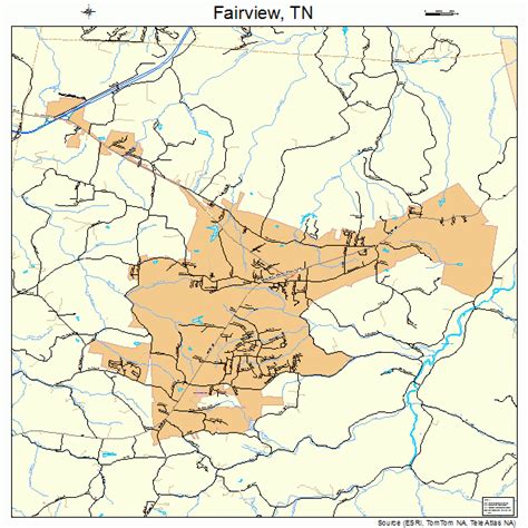 Fairview Tennessee Street Map 4725440