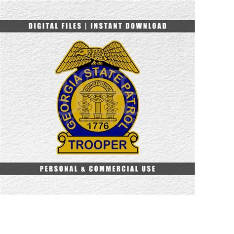 Georgia State Svg, Trooper Badge Svg, Police Svg, Cricut Svg - Inspire ...