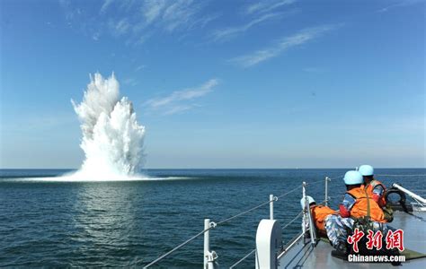 中国海军东海舰队某水警区组织反水雷作战演练 国际在线