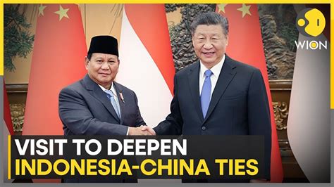 Xi Jinping Meets With Indonesian President Elect Prabowo Subianto In Beijing Wion News Youtube