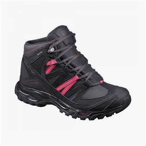 Bota Salomon Shindo Mid Gtx Fem Cinza Ecotrek Loja De Montanha