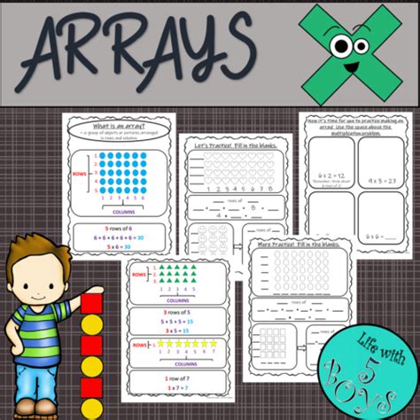 arrays lesson  practice   teachers