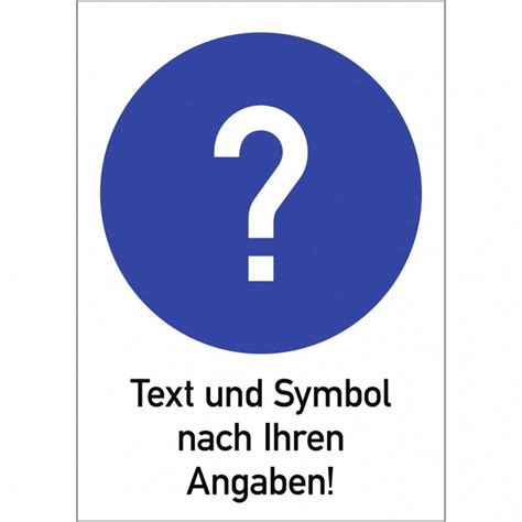 König Werbeanlagen Hinweisschild Gebotszeichen Text Und