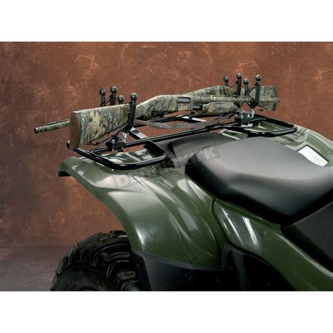 Moose Gloss Black Double Gun Rack 3518 0027 Dennis Kirk