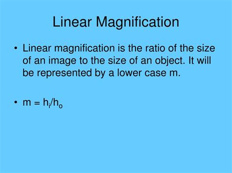 What Is Linear Magnification Formula At Aaron Tanika Blog