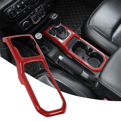 Rt Tcz Jl Gear Shift Panel Cover Trim Jt Cup Holder Trim Cover Red