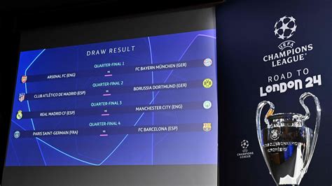 Man City Draw Real Madrid In Champions League Quarters Barca Face Psg