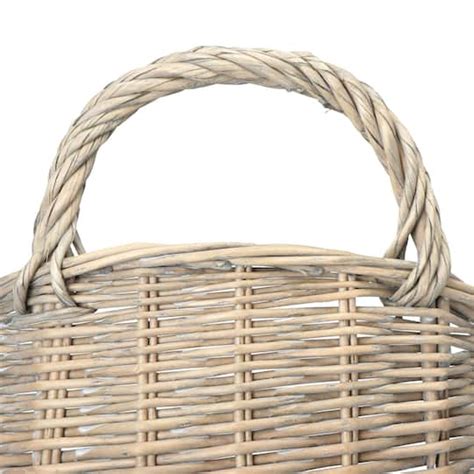 15 Rattan Wall Basket With Handle Michaels