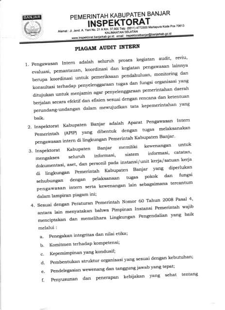 Piagam Pengawasan Pdf