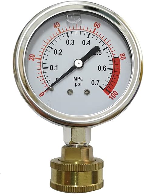 Yzm Stainless Steel 304 Single Scale Liquid Filled Pressure