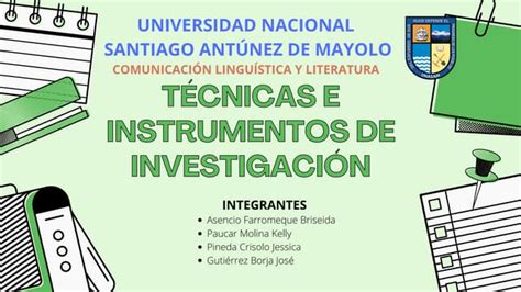 Tecnicas E Instrumentos De Investigacion 1 Pdf