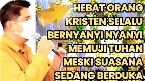 Pastor Andi Bernyanyi Nyanyi Memuji Tuhan Di Rumah Duka Budi Luhur Kota