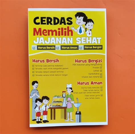 Jual Poster Jajanan Sehat Poster Cerdas Memilih Jajanan Poster